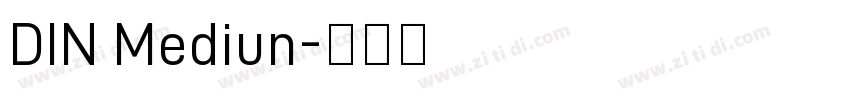 DIN Mediun字体转换